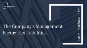 The Company's Management Facing Tax Liabilities.